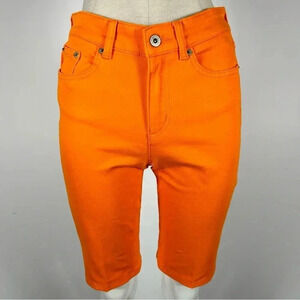 ❤️ Ralph Lauren Shorts  premier skinny cropped jeans Orange 2